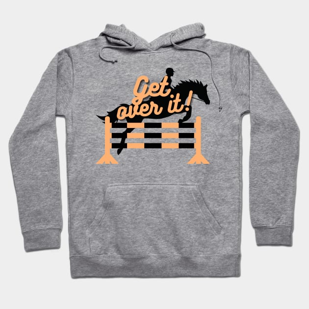 Get Over It - Peach Hoodie by eeliseart